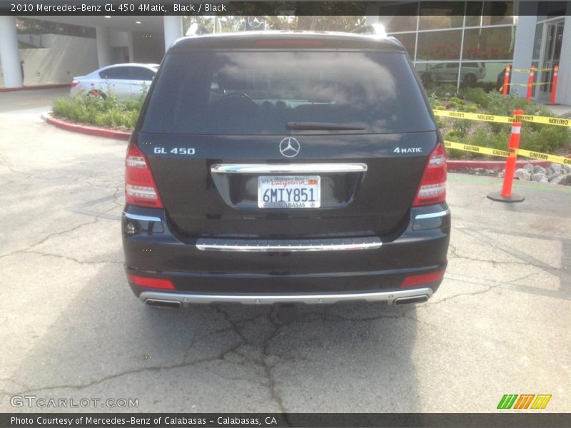 Black / Black 2010 Mercedes-Benz GL 450 4Matic