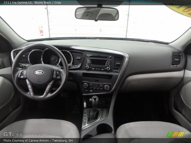 Ebony Black / Gray 2011 Kia Optima LX