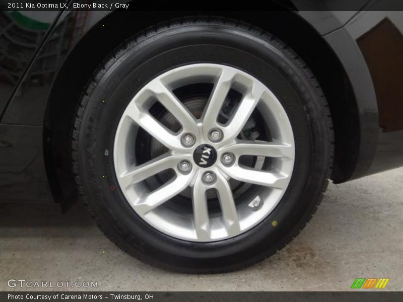 Ebony Black / Gray 2011 Kia Optima LX