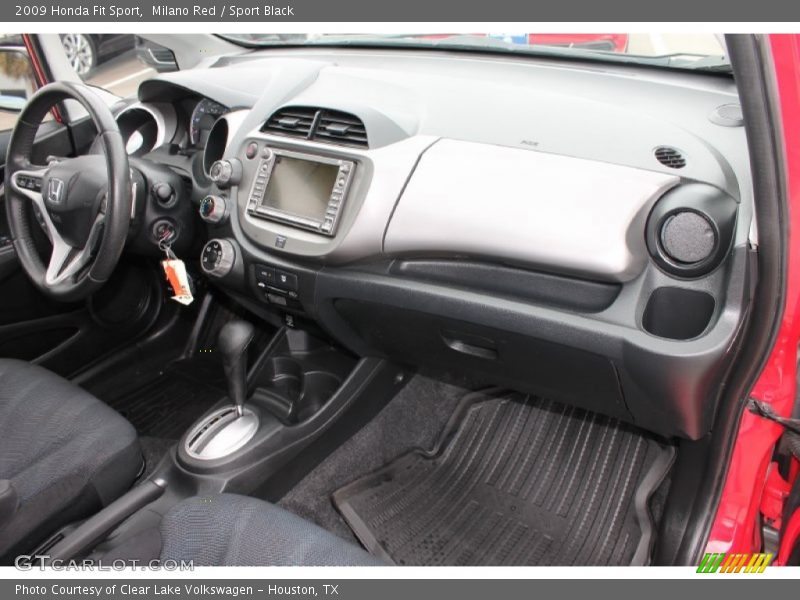 Milano Red / Sport Black 2009 Honda Fit Sport