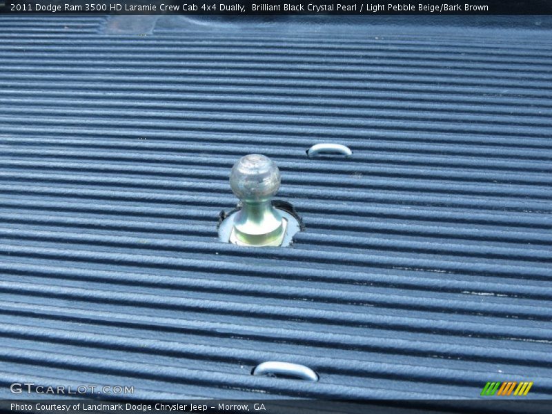 Brilliant Black Crystal Pearl / Light Pebble Beige/Bark Brown 2011 Dodge Ram 3500 HD Laramie Crew Cab 4x4 Dually