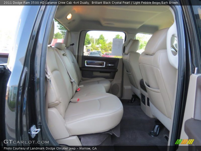 Brilliant Black Crystal Pearl / Light Pebble Beige/Bark Brown 2011 Dodge Ram 3500 HD Laramie Crew Cab 4x4 Dually
