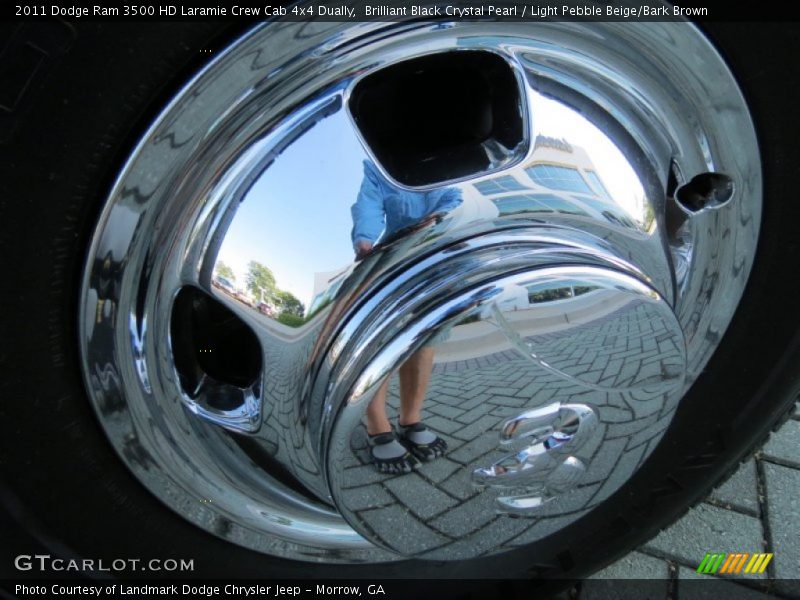 Brilliant Black Crystal Pearl / Light Pebble Beige/Bark Brown 2011 Dodge Ram 3500 HD Laramie Crew Cab 4x4 Dually