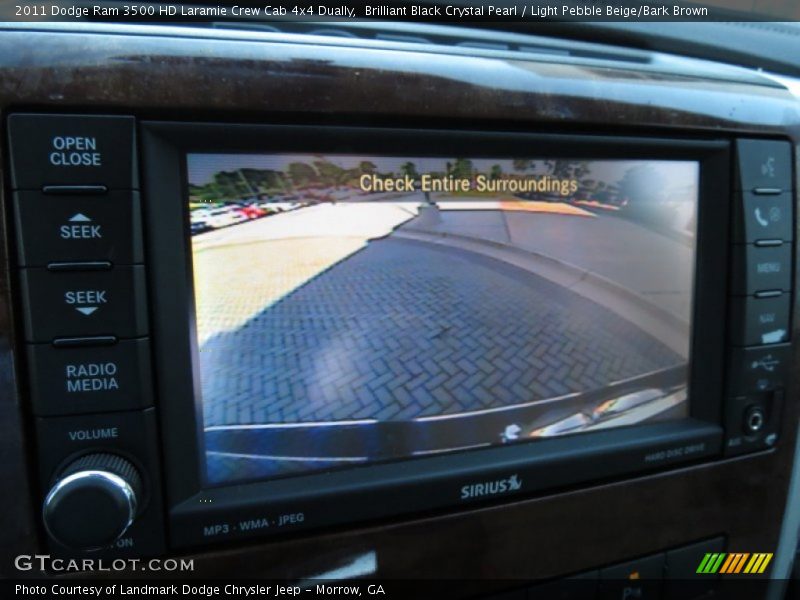 Brilliant Black Crystal Pearl / Light Pebble Beige/Bark Brown 2011 Dodge Ram 3500 HD Laramie Crew Cab 4x4 Dually