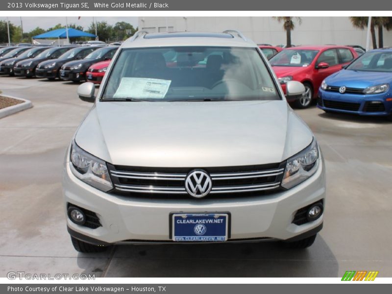 White Gold Metallic / Black 2013 Volkswagen Tiguan SE