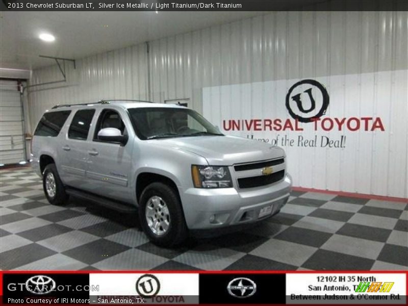 Silver Ice Metallic / Light Titanium/Dark Titanium 2013 Chevrolet Suburban LT