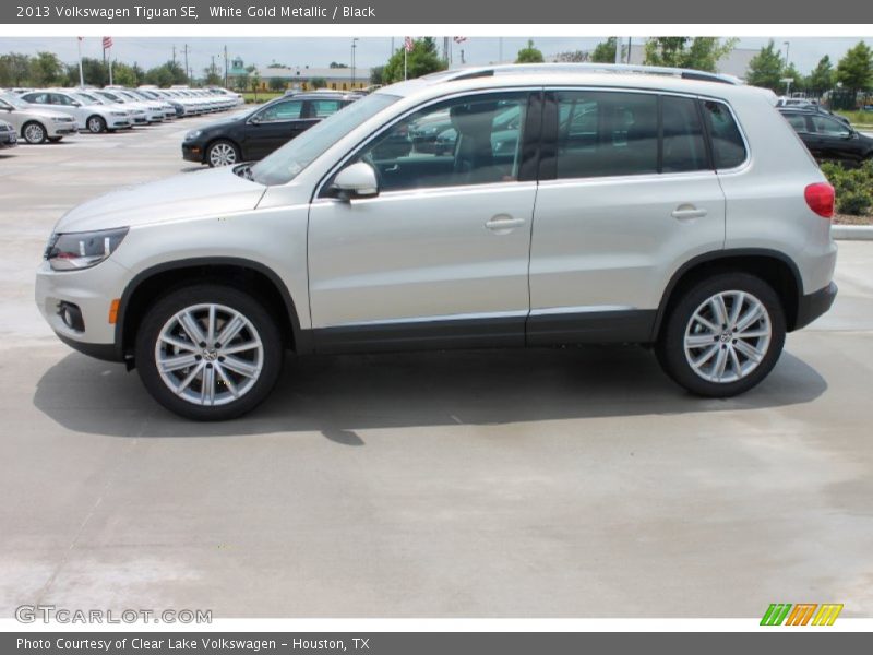 White Gold Metallic / Black 2013 Volkswagen Tiguan SE