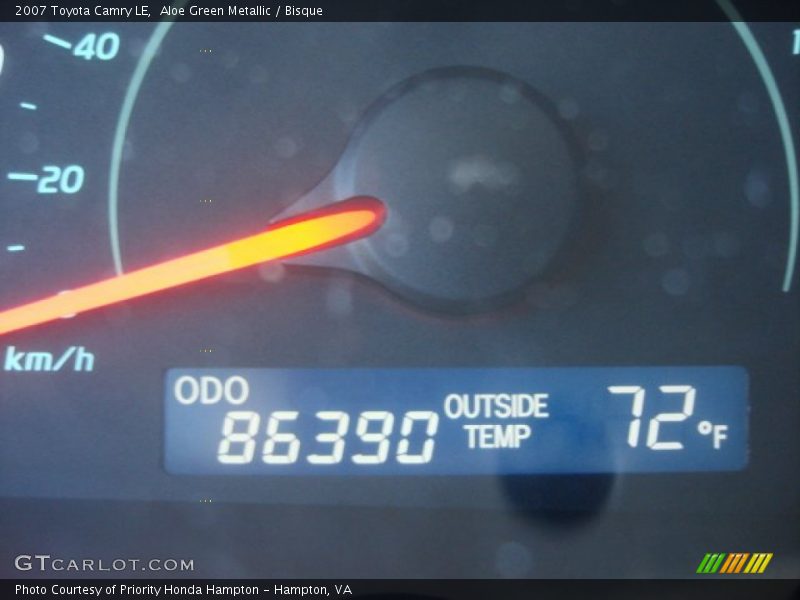 Aloe Green Metallic / Bisque 2007 Toyota Camry LE