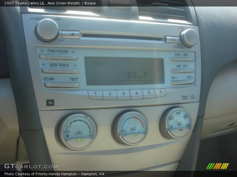 Aloe Green Metallic / Bisque 2007 Toyota Camry LE