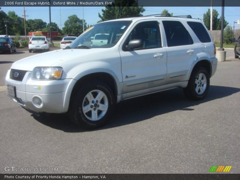 Oxford White / Medium/Dark Flint 2006 Ford Escape Hybrid