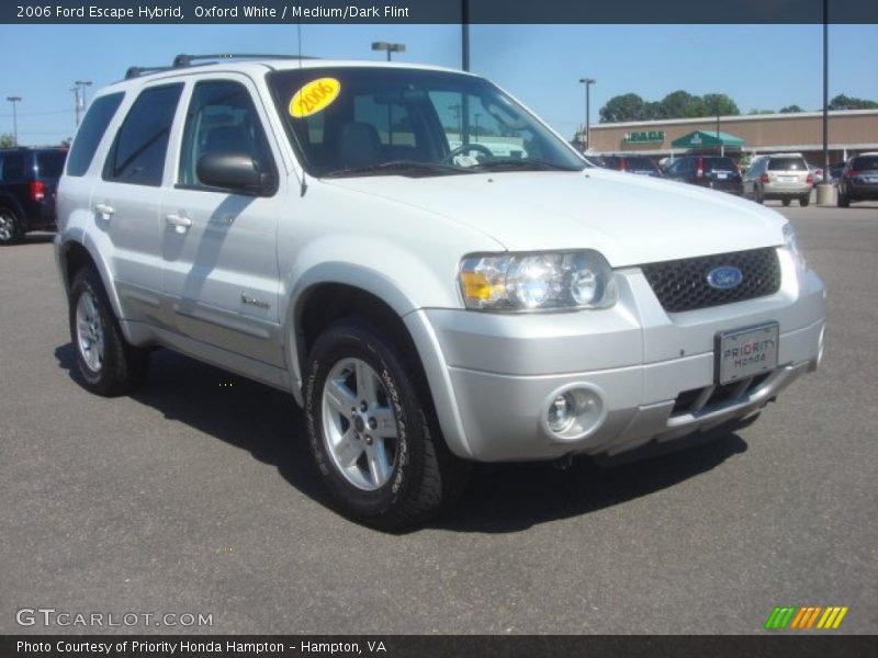 Oxford White / Medium/Dark Flint 2006 Ford Escape Hybrid
