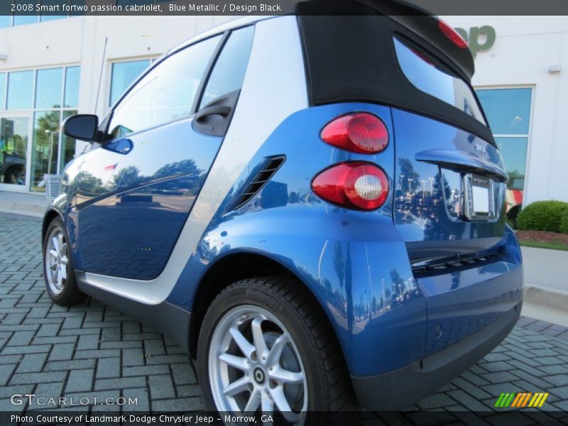 Blue Metallic / Design Black 2008 Smart fortwo passion cabriolet