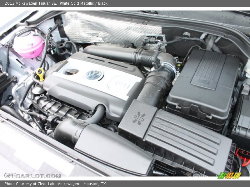 White Gold Metallic / Black 2013 Volkswagen Tiguan SE