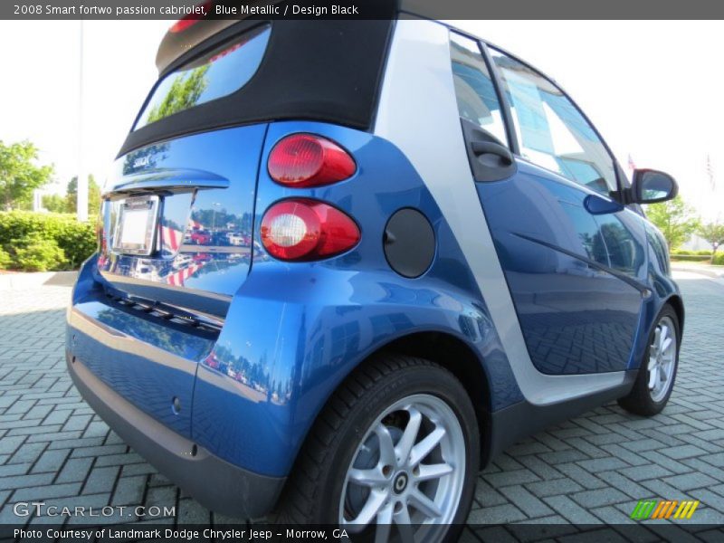 Blue Metallic / Design Black 2008 Smart fortwo passion cabriolet