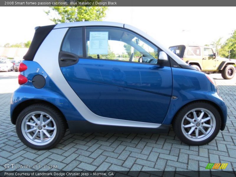 Blue Metallic / Design Black 2008 Smart fortwo passion cabriolet