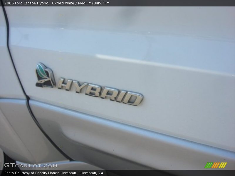 Oxford White / Medium/Dark Flint 2006 Ford Escape Hybrid