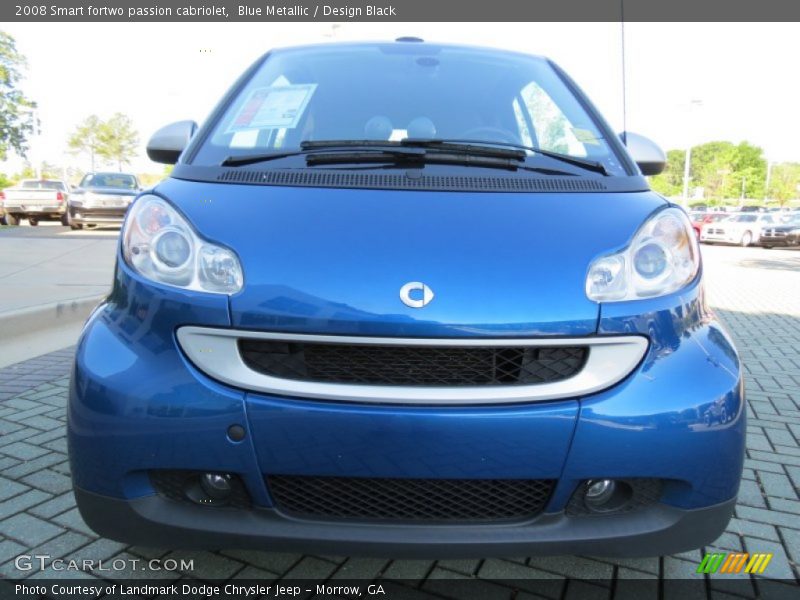 Blue Metallic / Design Black 2008 Smart fortwo passion cabriolet