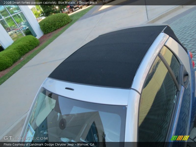 Blue Metallic / Design Black 2008 Smart fortwo passion cabriolet