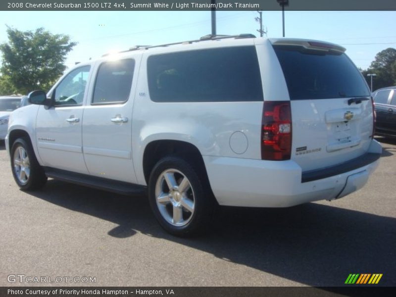 Summit White / Light Titanium/Dark Titanium 2008 Chevrolet Suburban 1500 LTZ 4x4
