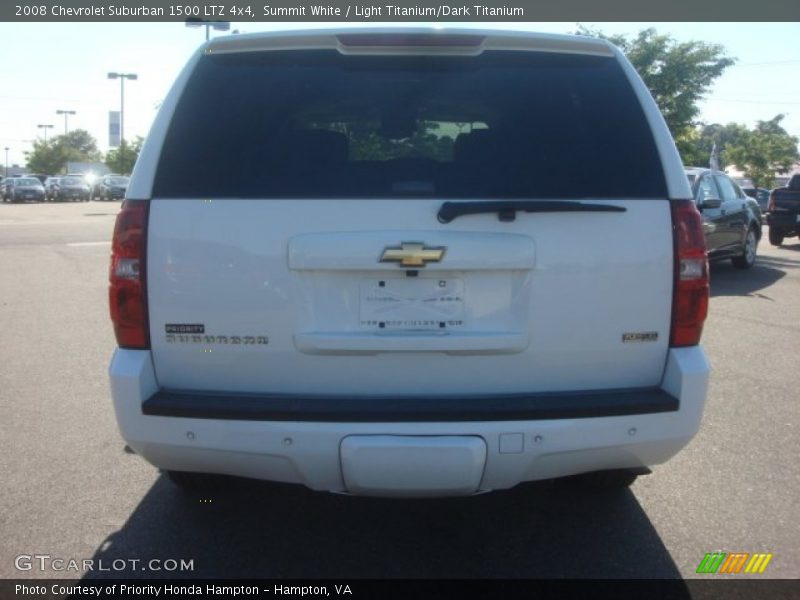 Summit White / Light Titanium/Dark Titanium 2008 Chevrolet Suburban 1500 LTZ 4x4