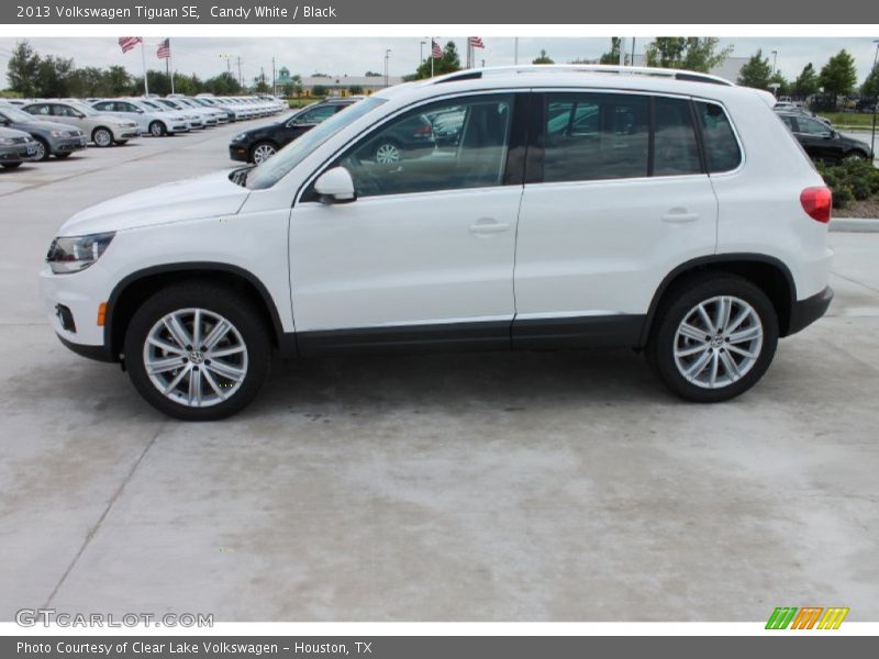 Candy White / Black 2013 Volkswagen Tiguan SE