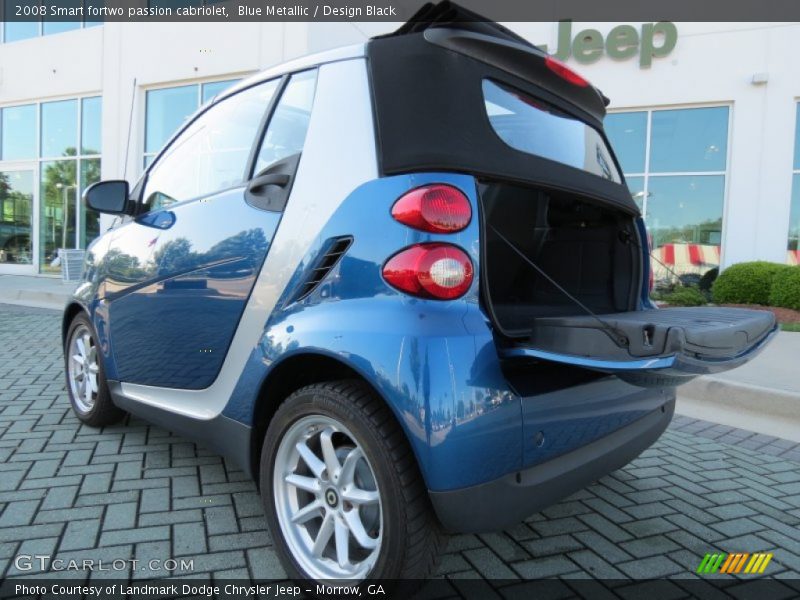 Blue Metallic / Design Black 2008 Smart fortwo passion cabriolet