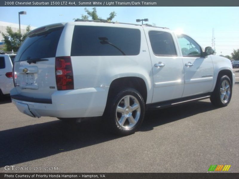 Summit White / Light Titanium/Dark Titanium 2008 Chevrolet Suburban 1500 LTZ 4x4