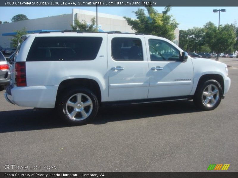 Summit White / Light Titanium/Dark Titanium 2008 Chevrolet Suburban 1500 LTZ 4x4