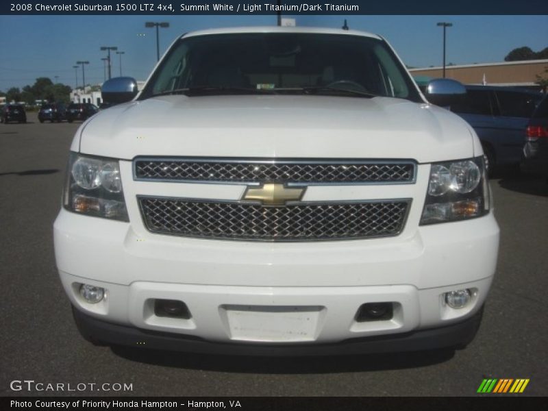 Summit White / Light Titanium/Dark Titanium 2008 Chevrolet Suburban 1500 LTZ 4x4