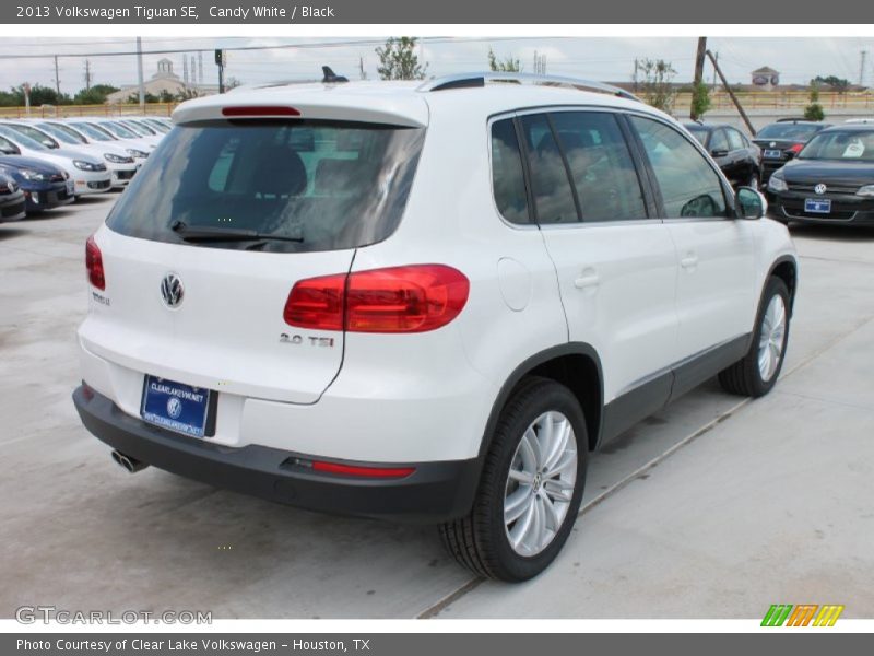 Candy White / Black 2013 Volkswagen Tiguan SE