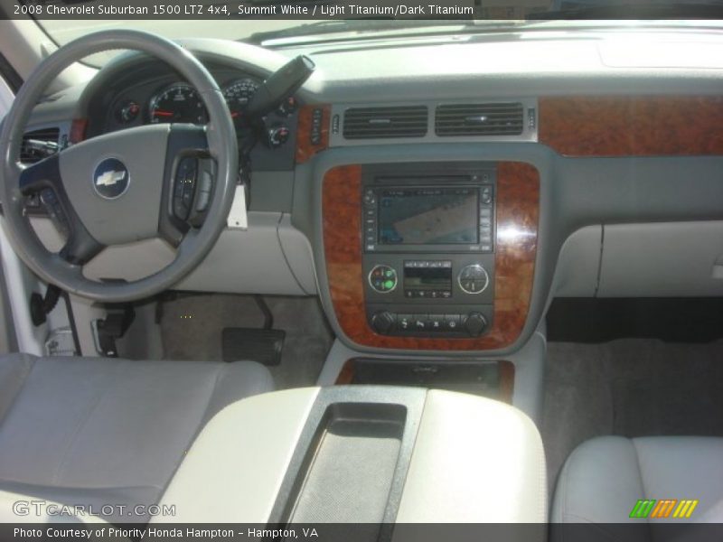 Summit White / Light Titanium/Dark Titanium 2008 Chevrolet Suburban 1500 LTZ 4x4