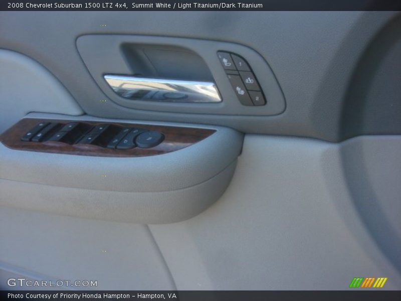 Summit White / Light Titanium/Dark Titanium 2008 Chevrolet Suburban 1500 LTZ 4x4
