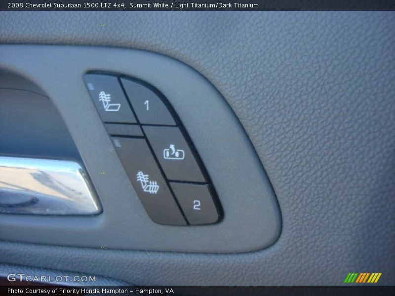 Summit White / Light Titanium/Dark Titanium 2008 Chevrolet Suburban 1500 LTZ 4x4