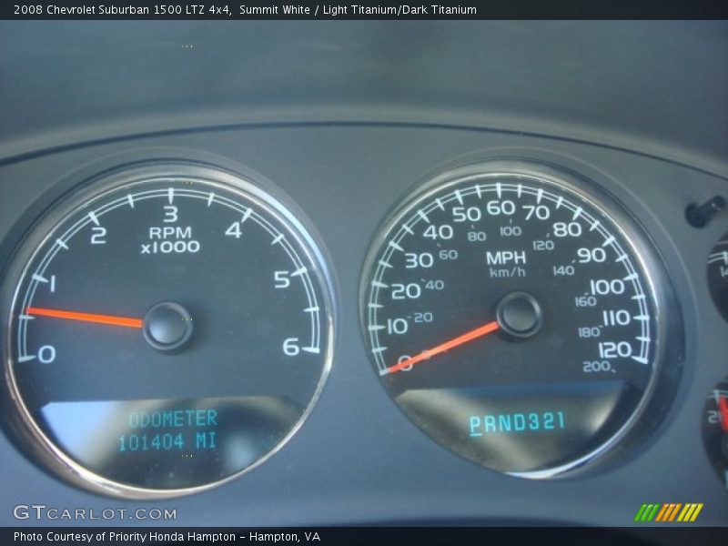 Summit White / Light Titanium/Dark Titanium 2008 Chevrolet Suburban 1500 LTZ 4x4