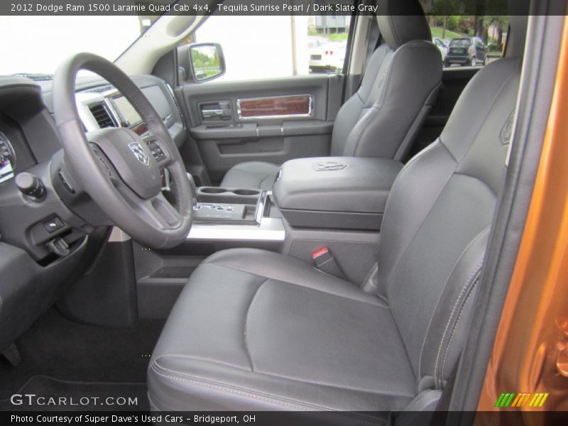  2012 Ram 1500 Laramie Quad Cab 4x4 Dark Slate Gray Interior