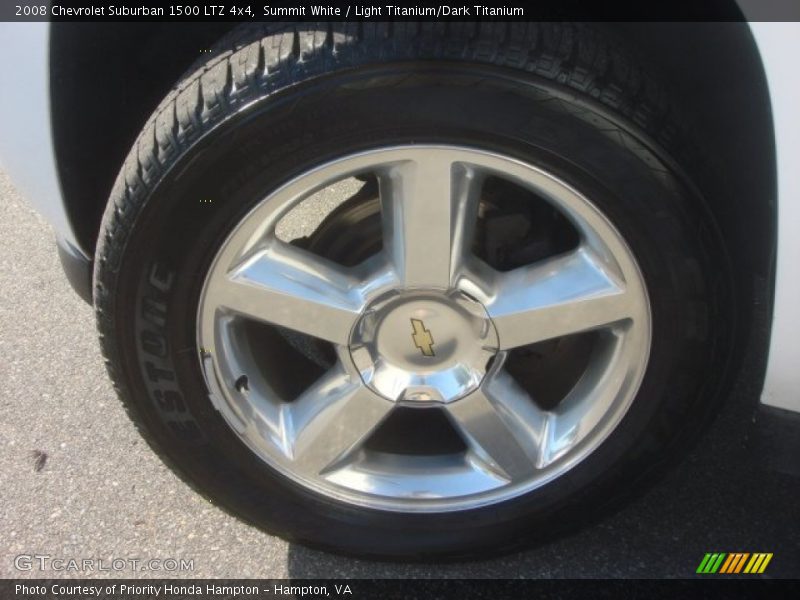 Summit White / Light Titanium/Dark Titanium 2008 Chevrolet Suburban 1500 LTZ 4x4