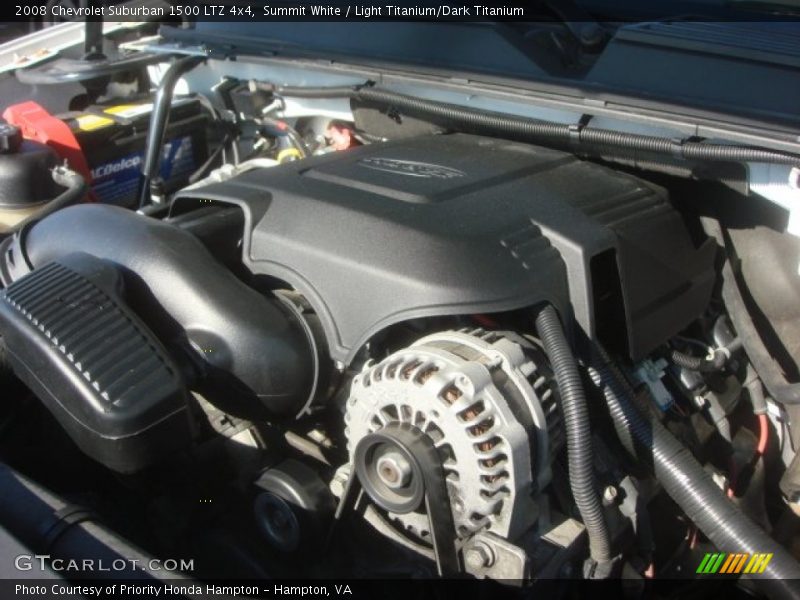 Summit White / Light Titanium/Dark Titanium 2008 Chevrolet Suburban 1500 LTZ 4x4