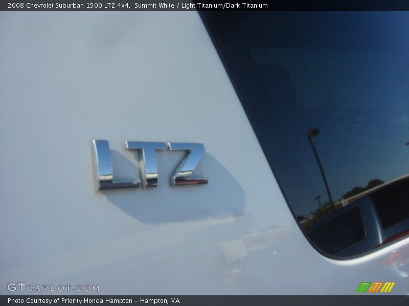 Summit White / Light Titanium/Dark Titanium 2008 Chevrolet Suburban 1500 LTZ 4x4