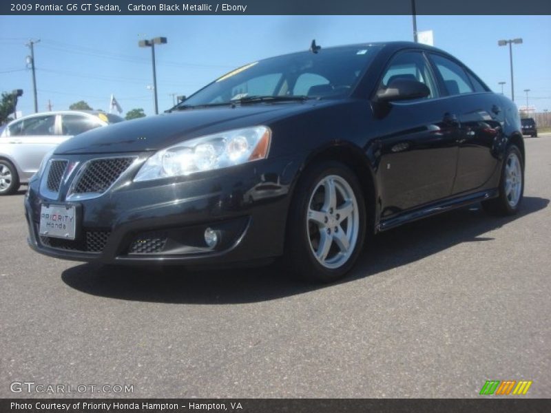 Carbon Black Metallic / Ebony 2009 Pontiac G6 GT Sedan