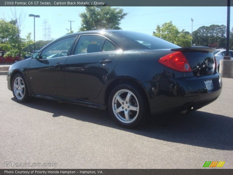 Carbon Black Metallic / Ebony 2009 Pontiac G6 GT Sedan