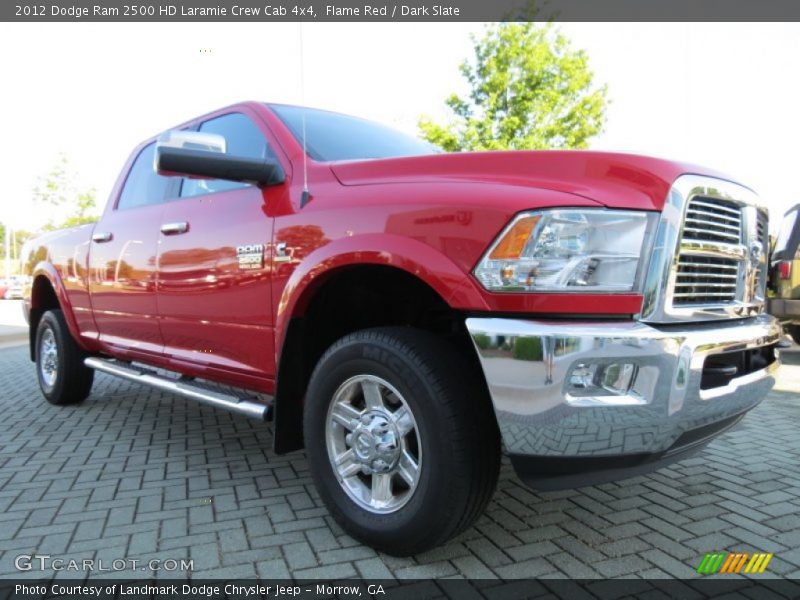 Flame Red / Dark Slate 2012 Dodge Ram 2500 HD Laramie Crew Cab 4x4