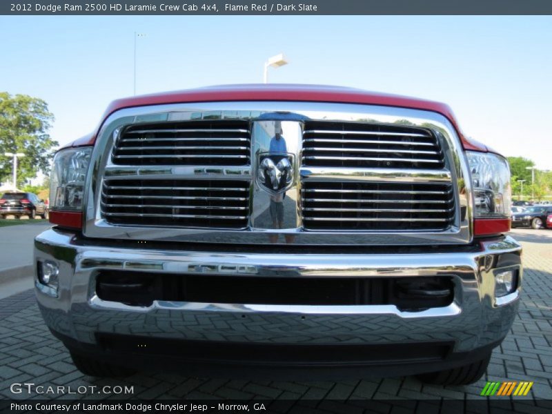 Flame Red / Dark Slate 2012 Dodge Ram 2500 HD Laramie Crew Cab 4x4