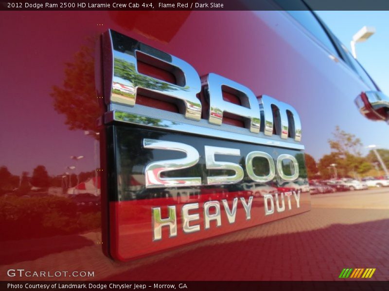Flame Red / Dark Slate 2012 Dodge Ram 2500 HD Laramie Crew Cab 4x4
