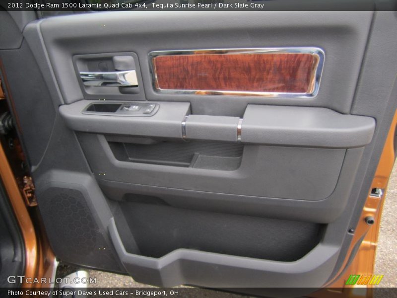 Tequila Sunrise Pearl / Dark Slate Gray 2012 Dodge Ram 1500 Laramie Quad Cab 4x4