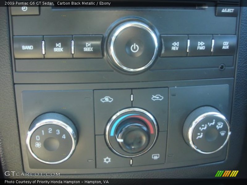 Carbon Black Metallic / Ebony 2009 Pontiac G6 GT Sedan