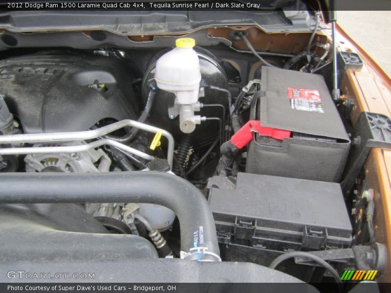 Tequila Sunrise Pearl / Dark Slate Gray 2012 Dodge Ram 1500 Laramie Quad Cab 4x4