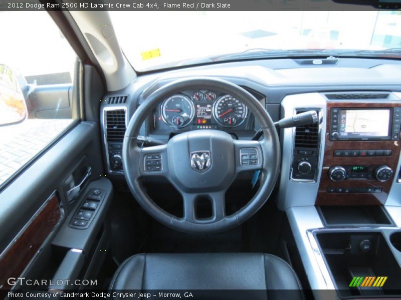 Flame Red / Dark Slate 2012 Dodge Ram 2500 HD Laramie Crew Cab 4x4