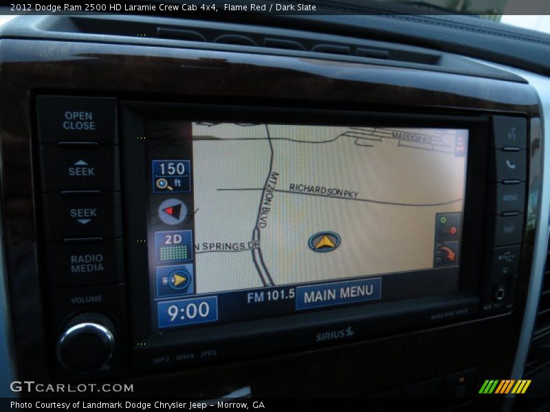 Flame Red / Dark Slate 2012 Dodge Ram 2500 HD Laramie Crew Cab 4x4