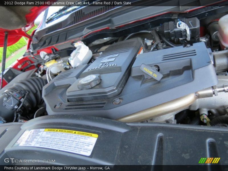 Flame Red / Dark Slate 2012 Dodge Ram 2500 HD Laramie Crew Cab 4x4