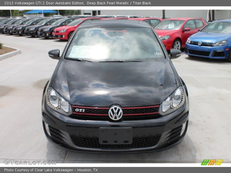 Deep Black Pearl Metallic / Titan Black 2013 Volkswagen GTI 2 Door Autobahn Edition